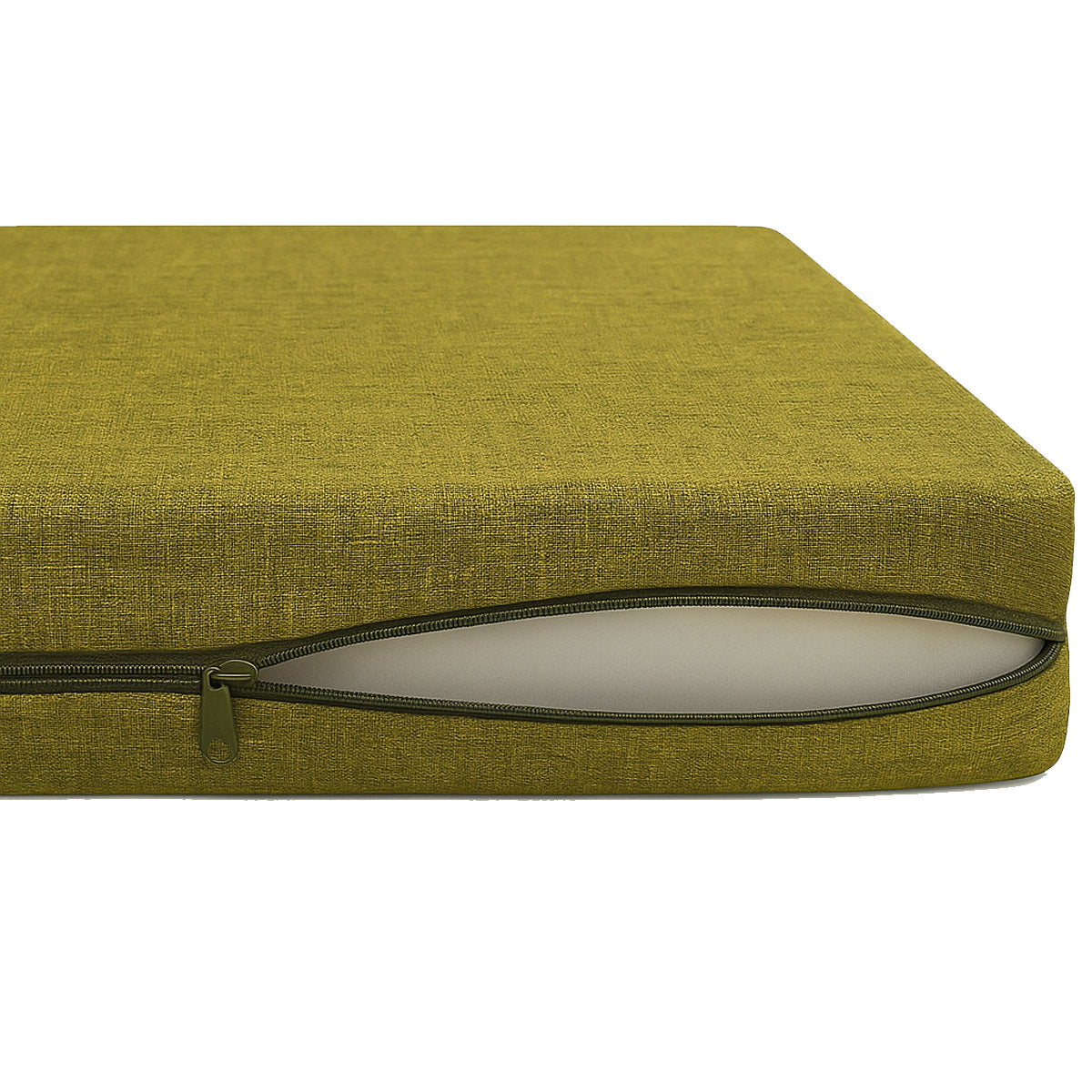 LEANBE Sitzkissen 2er Set – Bequeme Polster für Garten, Balkon und Zuhause - 40 x 40 x 5 cm Grün