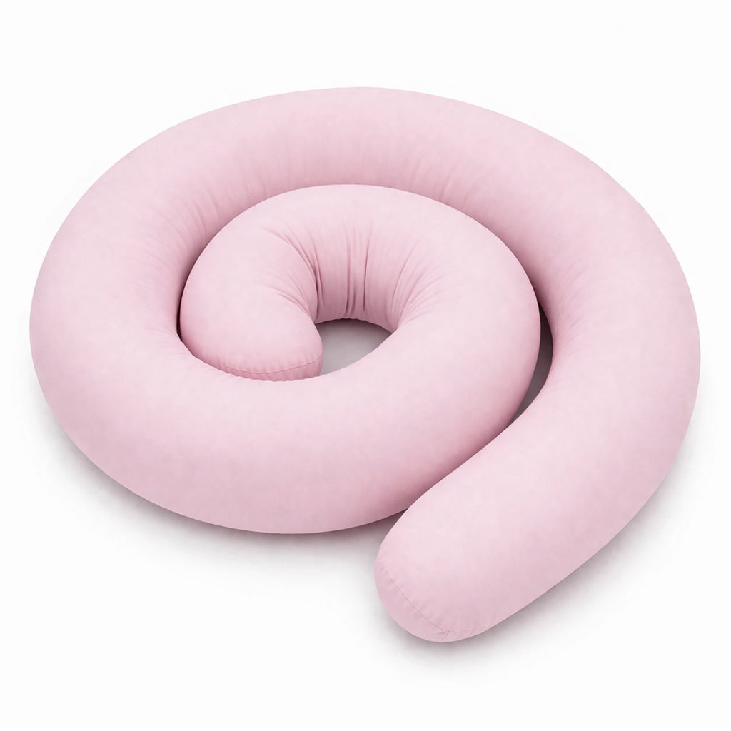 LEANBE Bettschlange Stillkissen – Vielseitiges Seitenschläferkissen 150 cm - Rosa