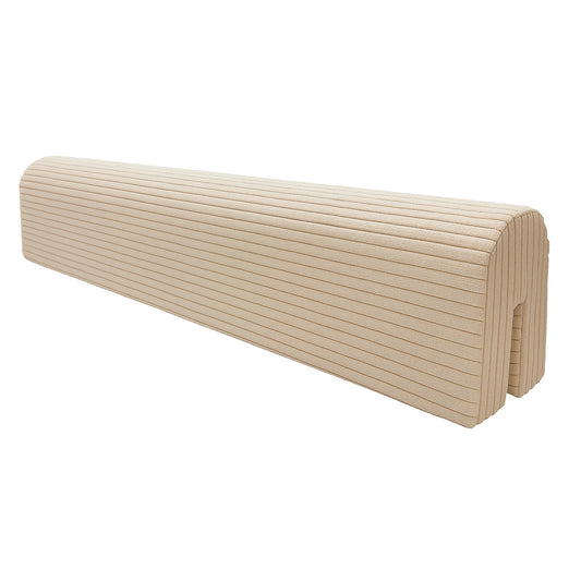 LEANBE Bettkantenschutz für Betten - Kissen für bettumrandung – Beige Cord