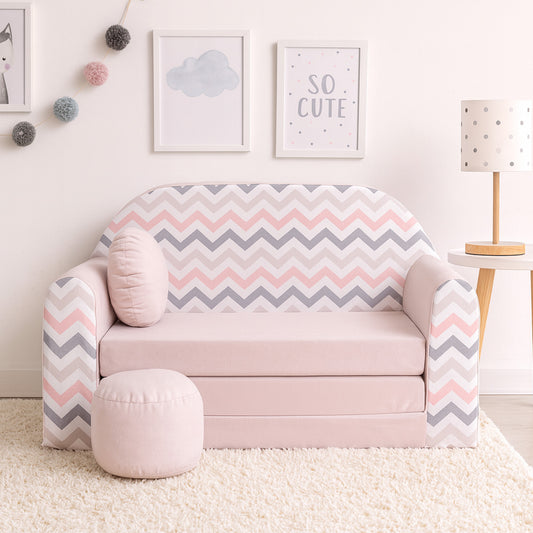 Kindersofa 3in1 – Spielsofa & Schlafsofa für Kinder HJ1