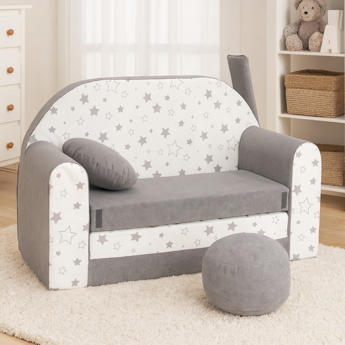 Kindersofa 3in1 – Spielsofa & Schlafsofa für Kinder A38