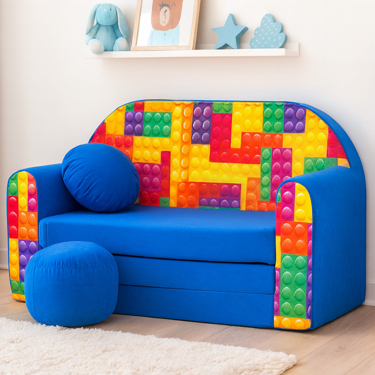 Kindersofa 3in1 – Spielsofa & Schlafsofa für Kinder C32