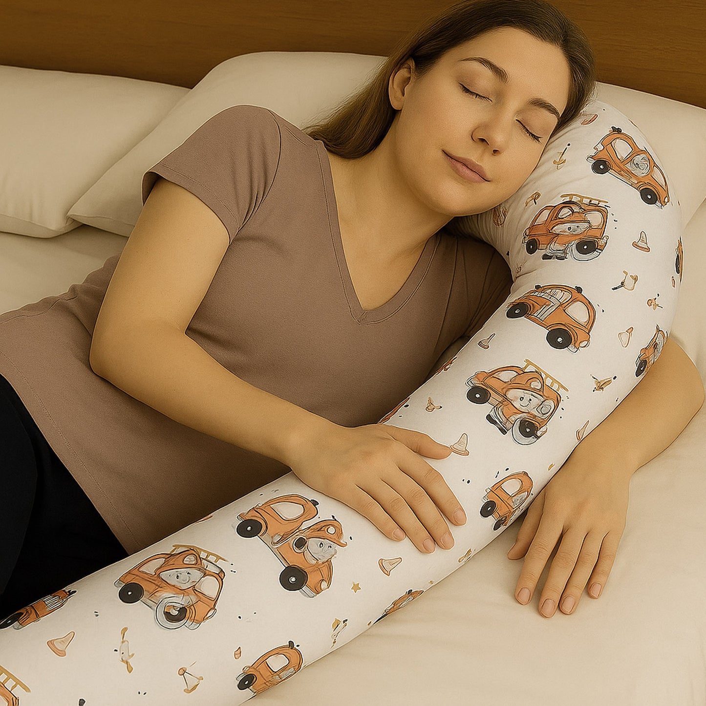 Bettschlange Stillkissen Seitenschläferkissen 150-400 cm Feuerwehrteddy