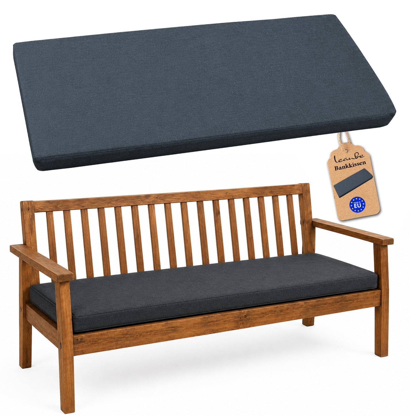 Gartenkissen 110-150 cm – Komfortables Sitzkissen für Gartenbank & Outdoor-Möbel
