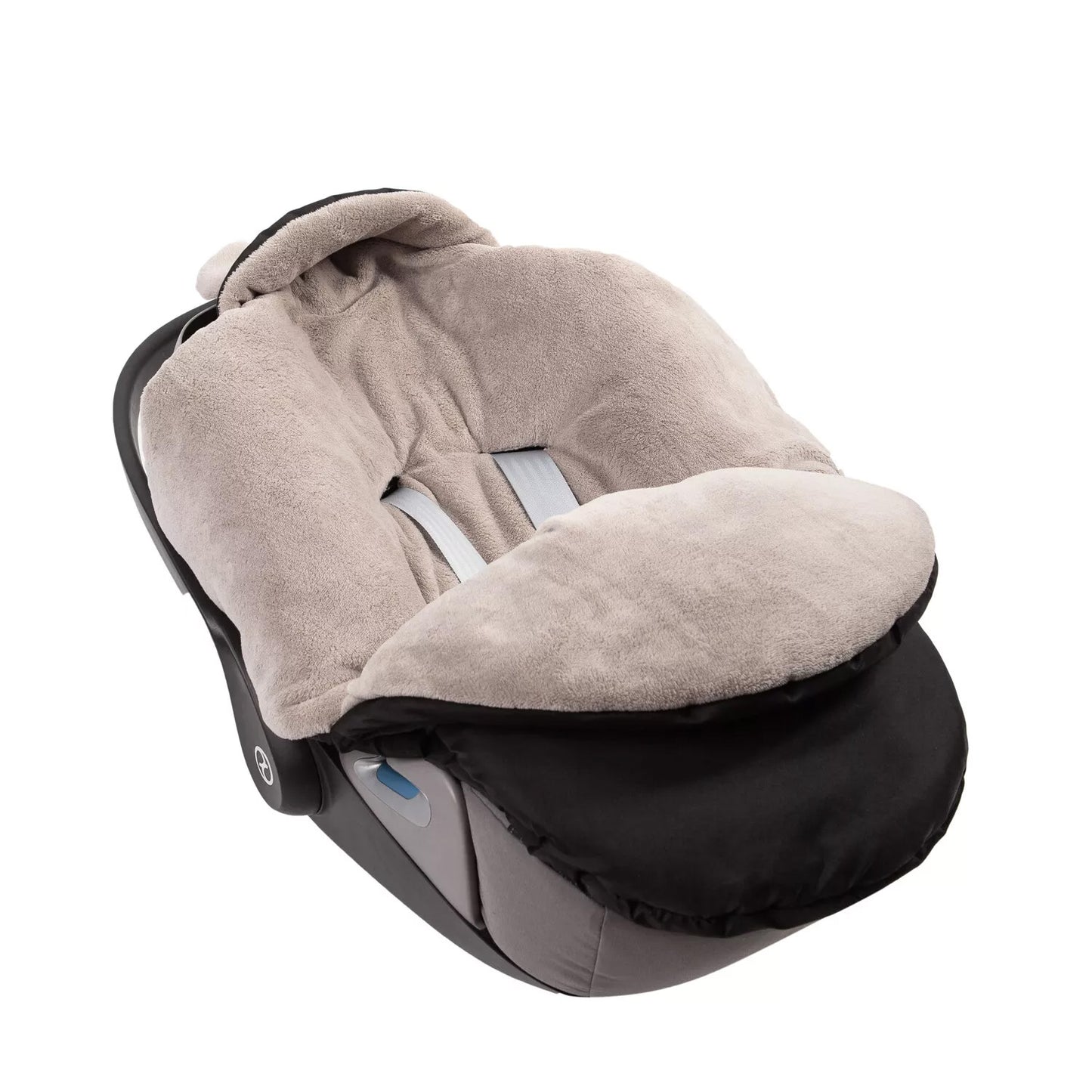 Baby Einschlagdecke für Winter - Schwarz und Latte