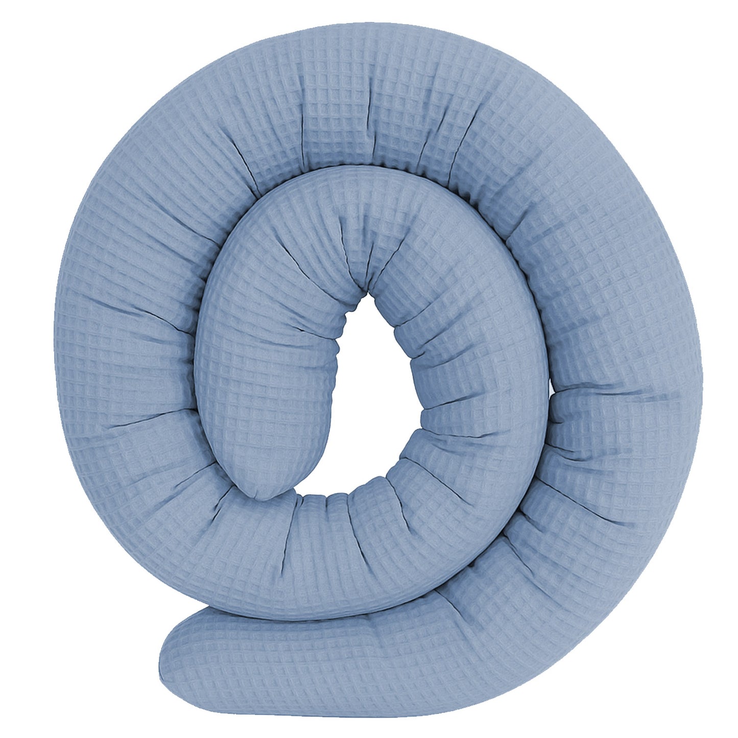 LEANBE Bettschlange Stillkissen – Vielseitiges Seitenschläferkissen 150-400 cm Blau