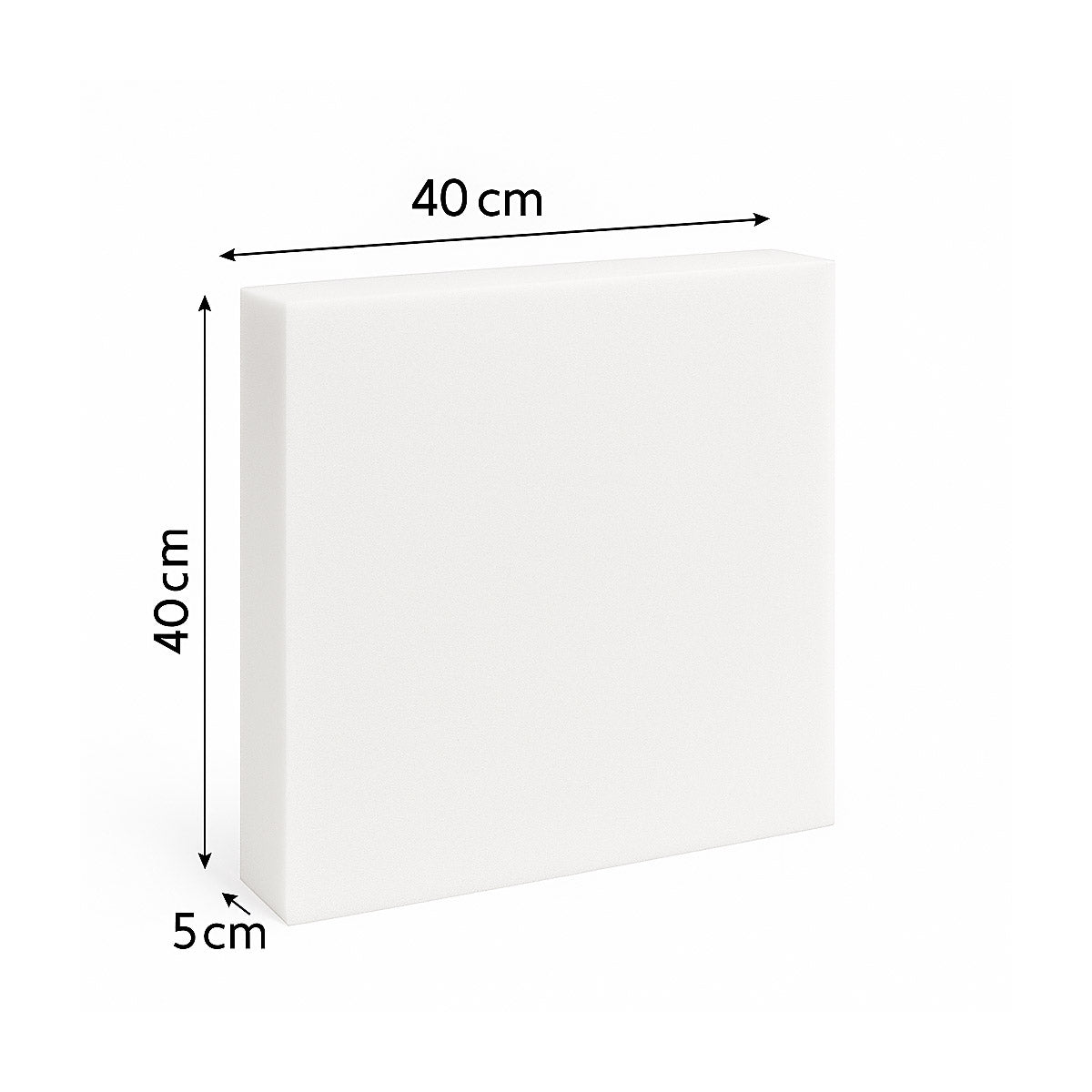 Schaumstoff Schaumstoffplatte N2237 40 x 40 x 5 cm