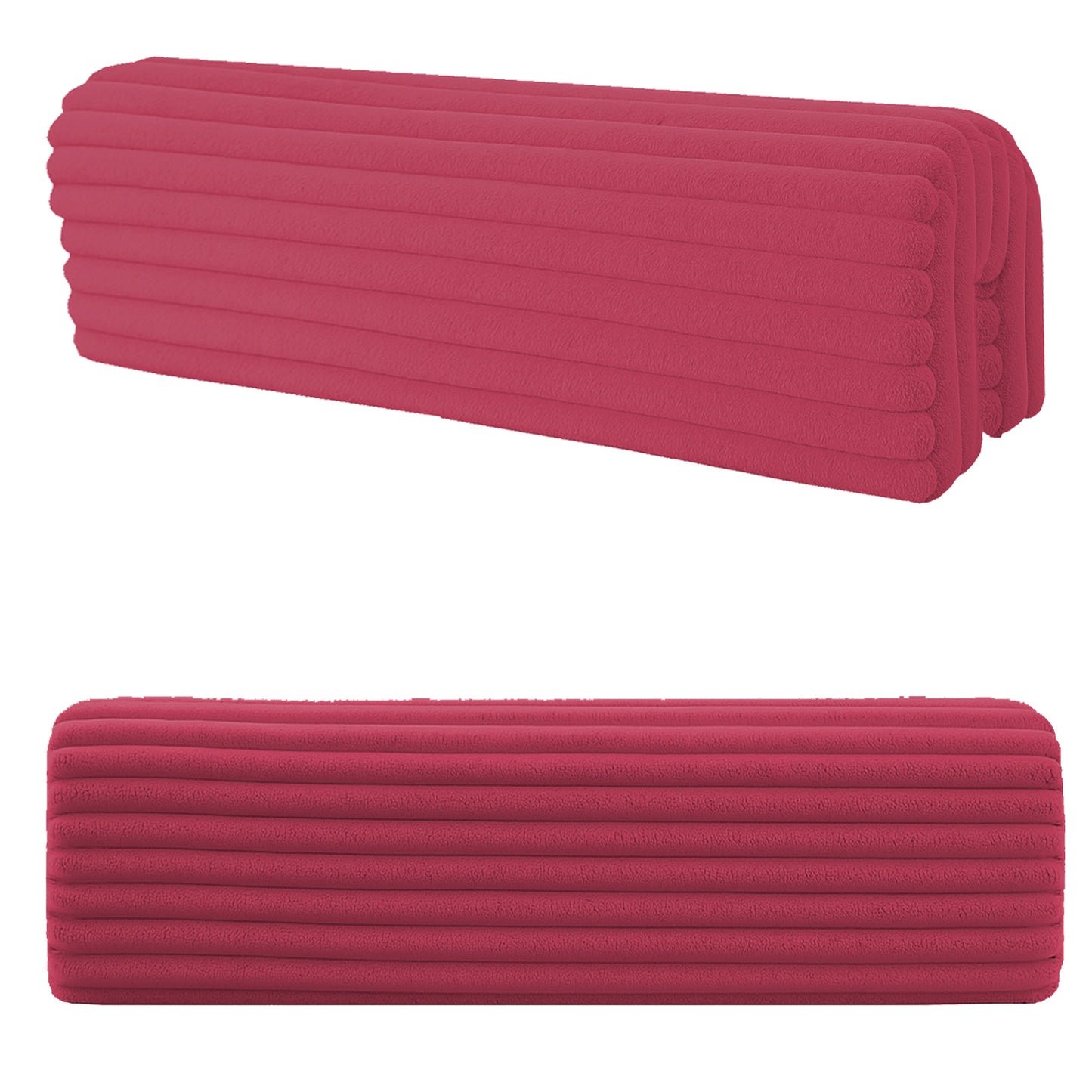 Bettkantenschutz für Babybett – Bordeauxrot Cord