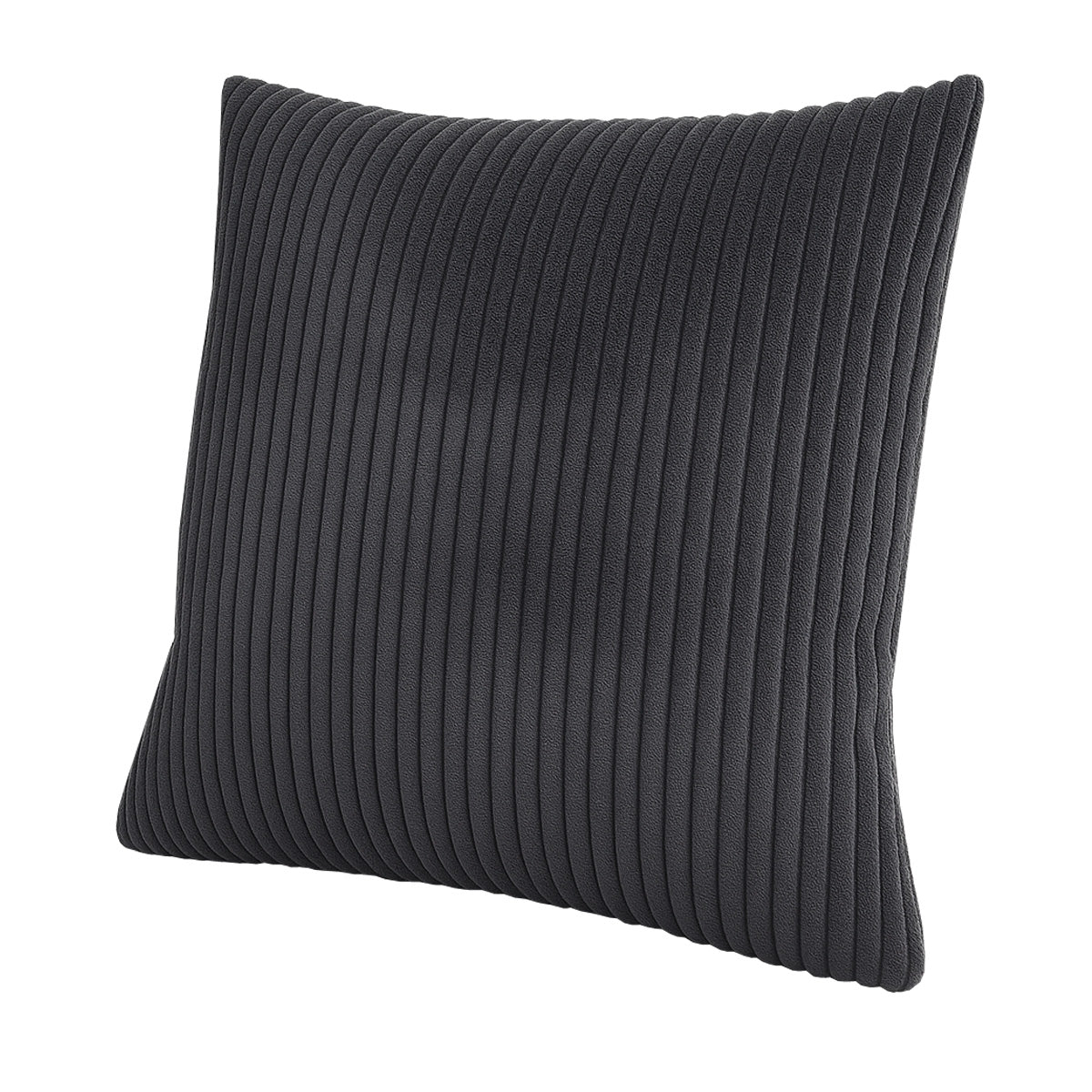 LEANBE Cord Dekokissen – Weiches Kissen mit strukturierter Oberfläche Set 4 Stck. - Graphit