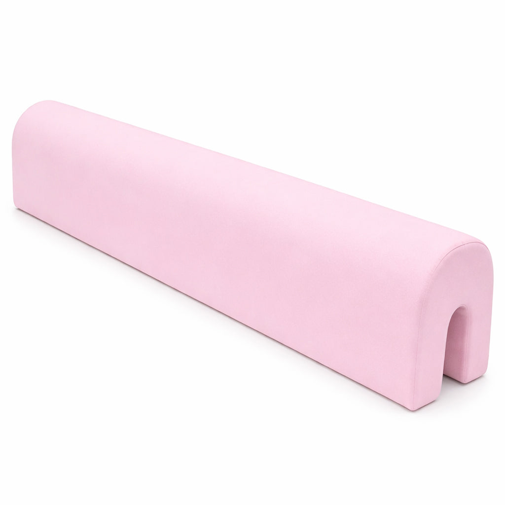 LEANBE Bettkantenschutz 70x20x14 cm + Bettschlange 150x15 cm – Rosa