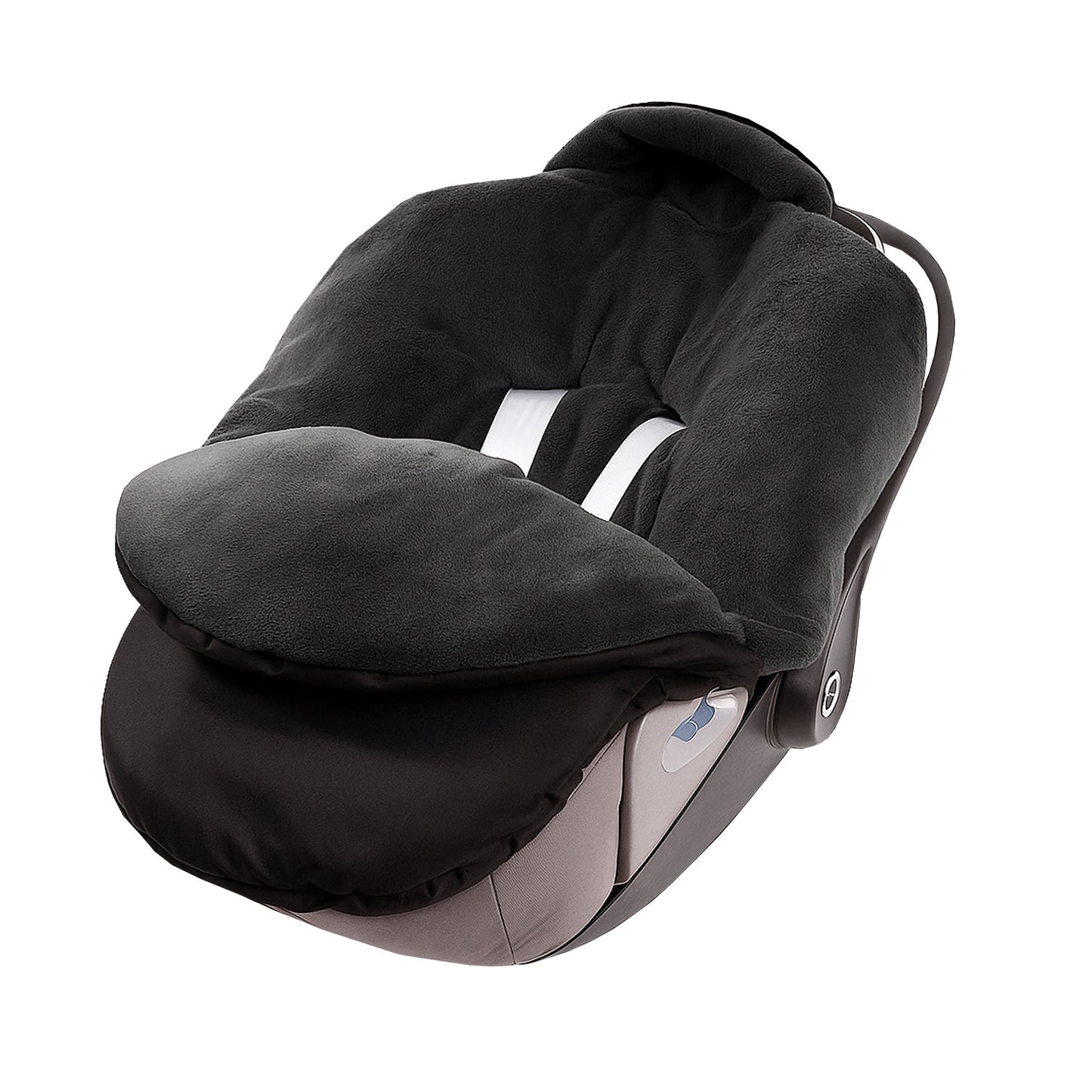 Baby Einschlagdecke für Winter - Schwarz