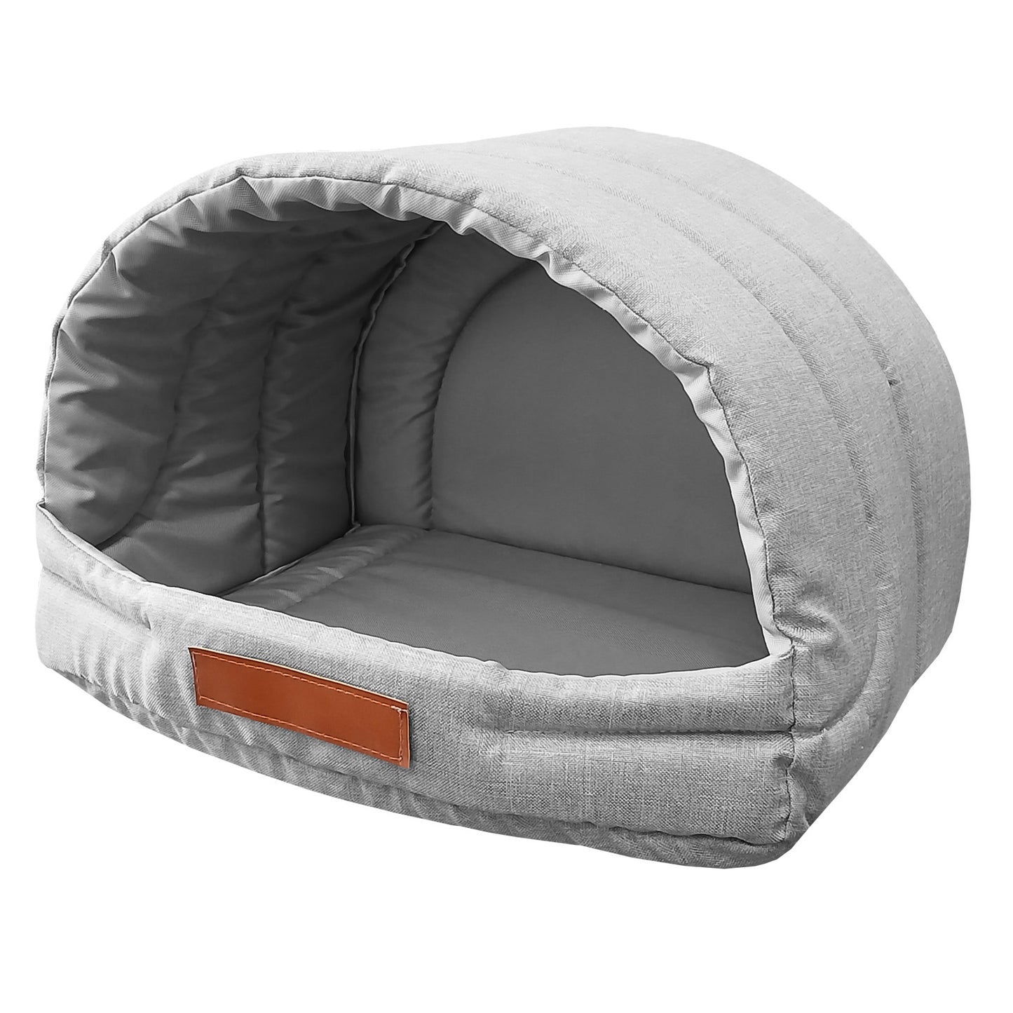 Personalisierte Schlafhöhle Hundehaus für Hunde und Katzen Grau