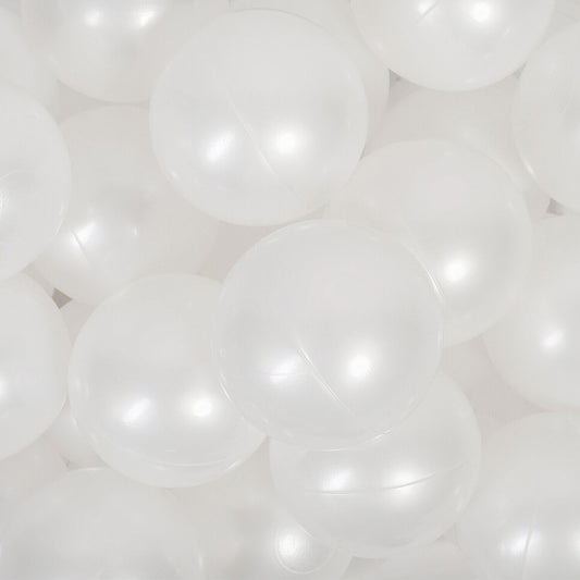 Plastikbälle Bälle für Bällebad 7 cm - Perlweiß
