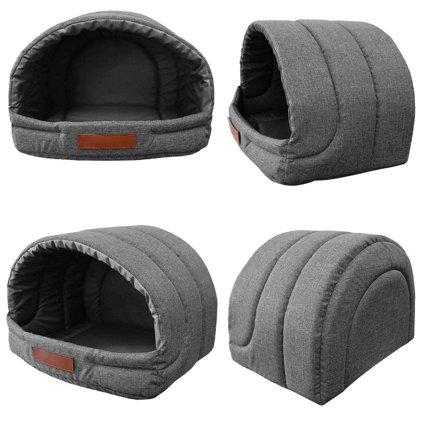Personalisierte Schlafhöhle Hundehaus für Hunde und Katzen Graphit