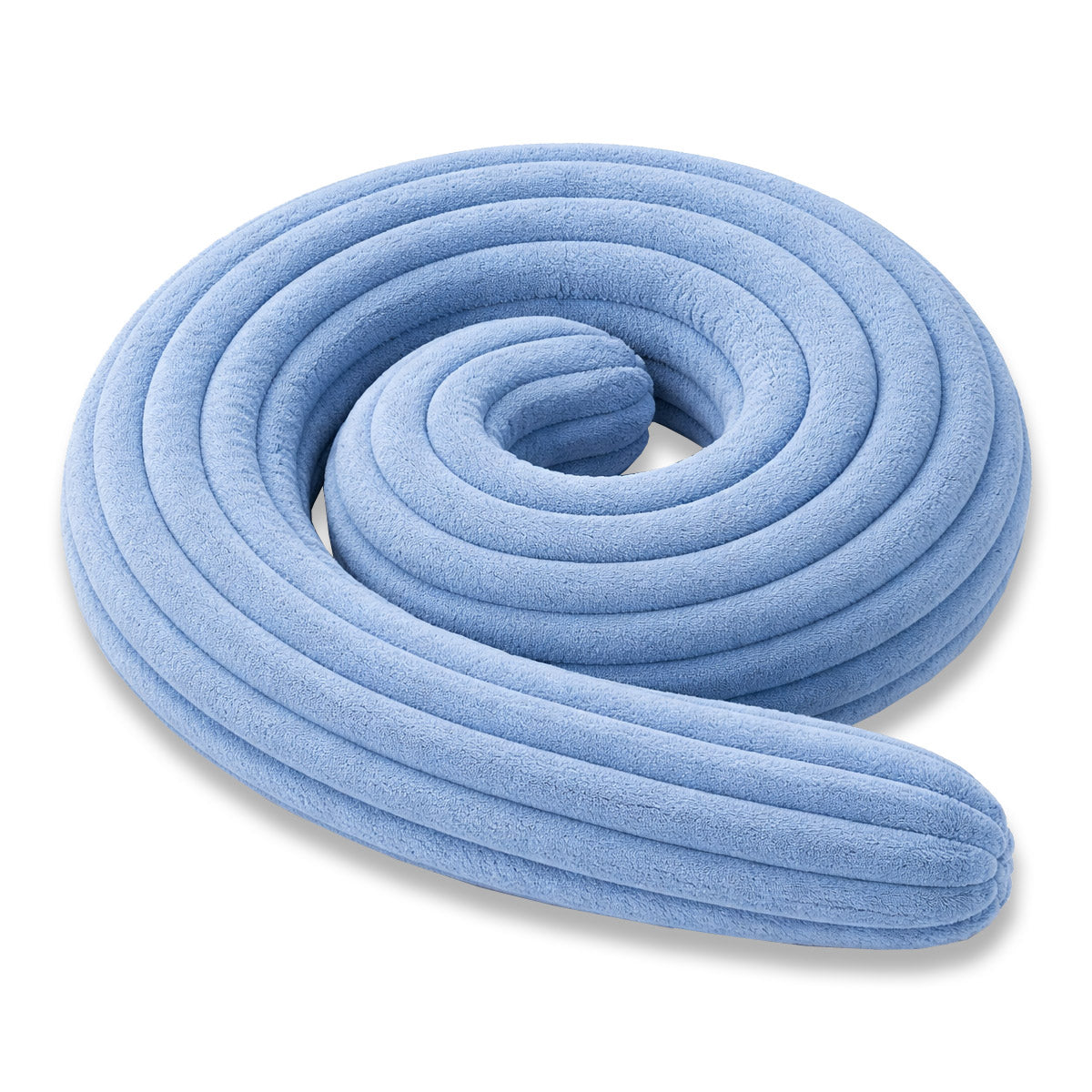 LEANBE Bettschlange Stillkissen – Vielseitiges Seitenschläferkissen 150 cm Blau Plüsch
