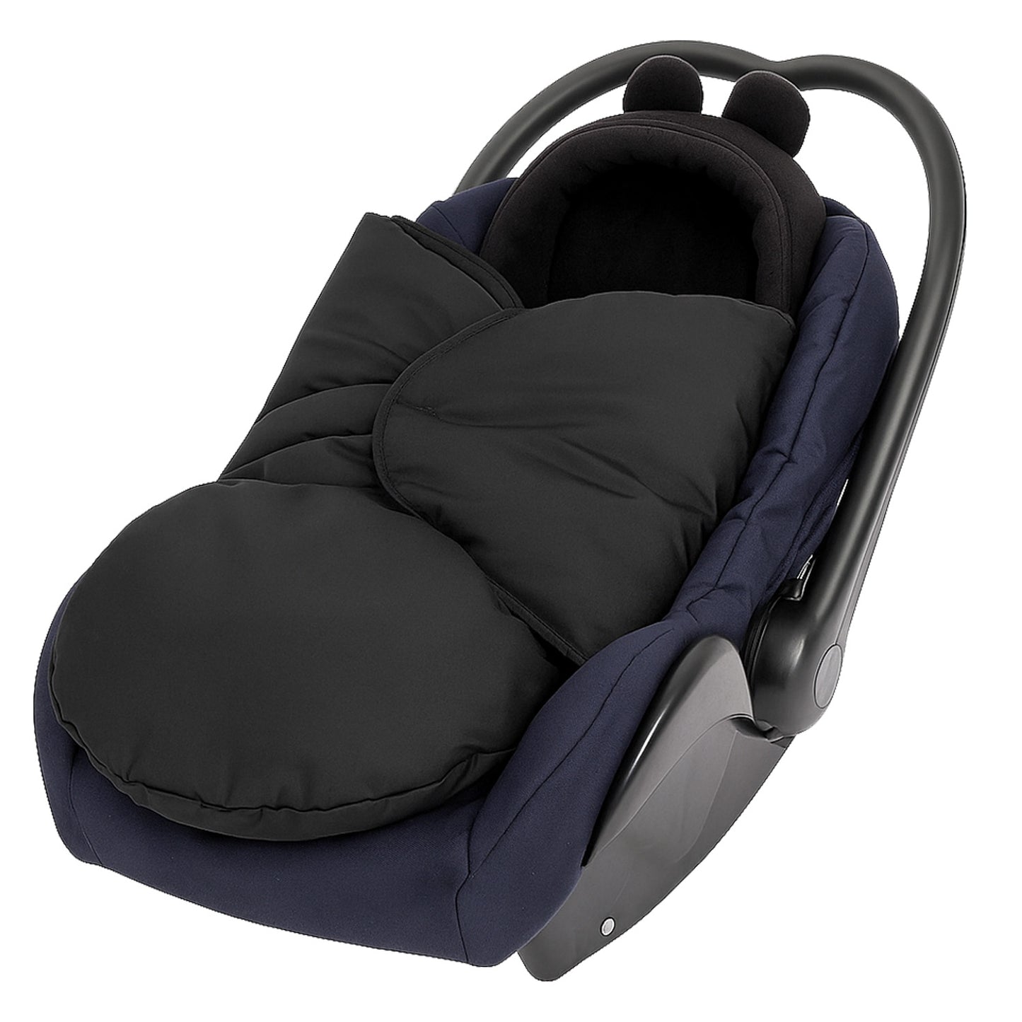 Baby Einschlagdecke für Winter - Schwarz