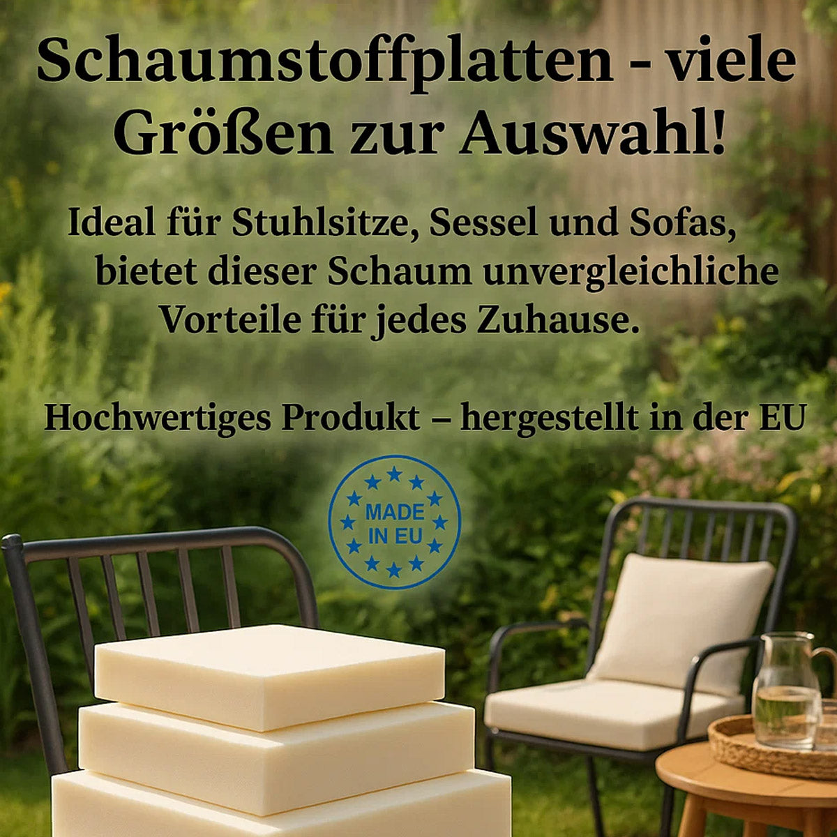 Schaumstoff Schaumstoffplatte N2237 50 x 50 x 5 cm