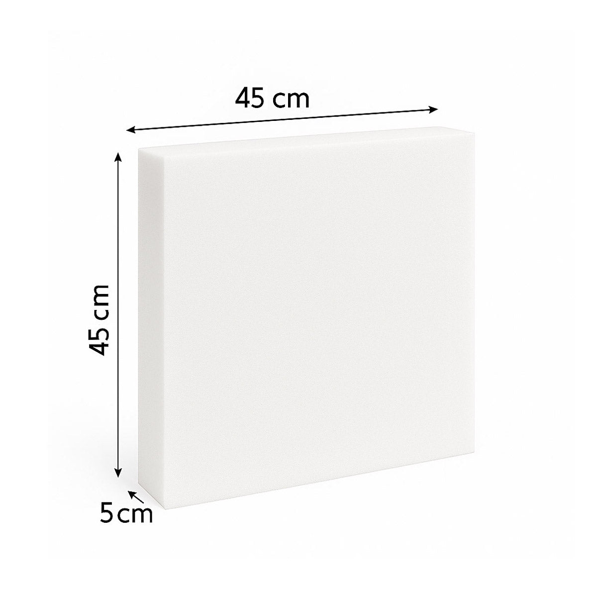 Schaumstoff Schaumstoffplatte N2237 45 x 45 x 5 cm