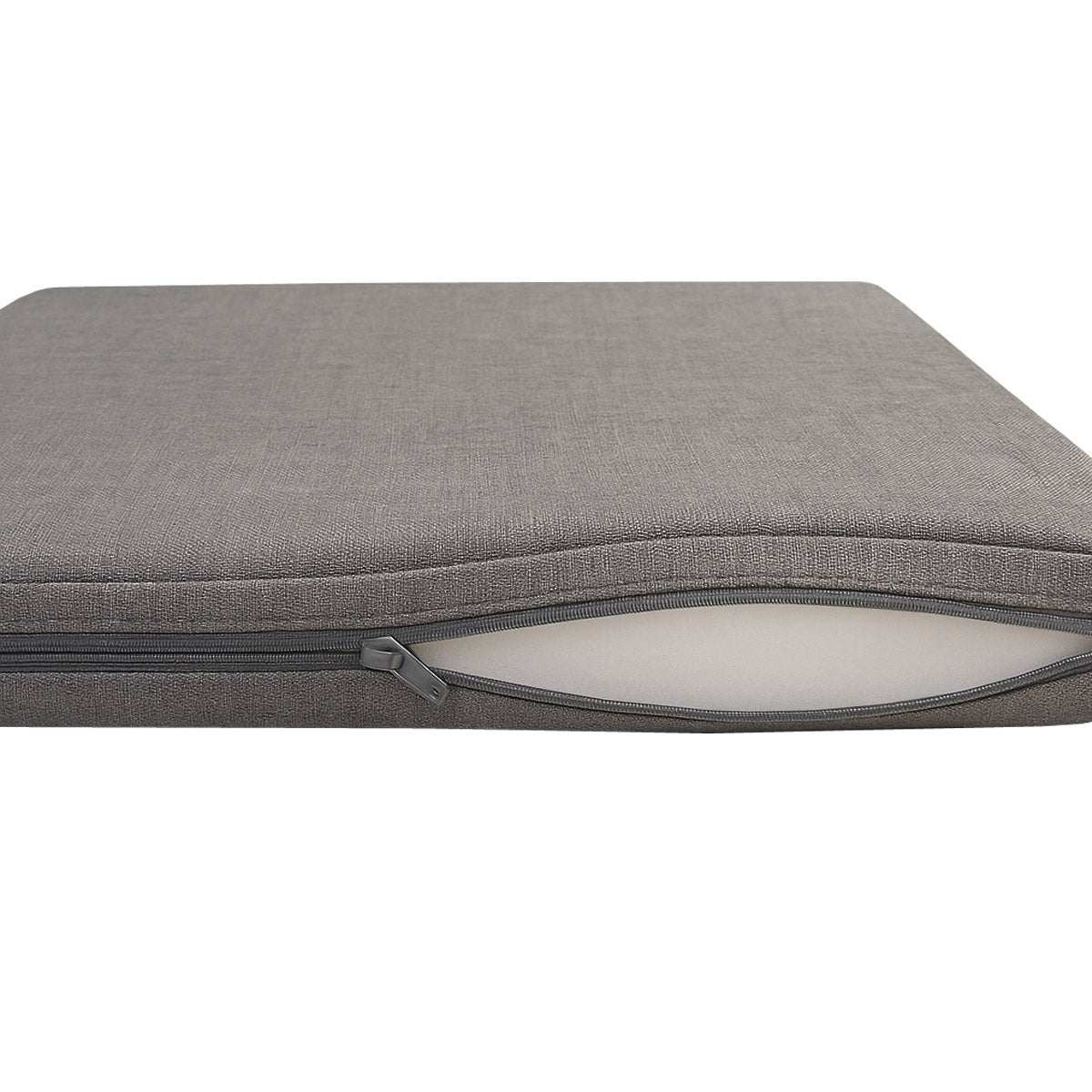 Sitzkissen 2er Set für Garten & Zuhause 40 x 40 x 5 cm Graphit