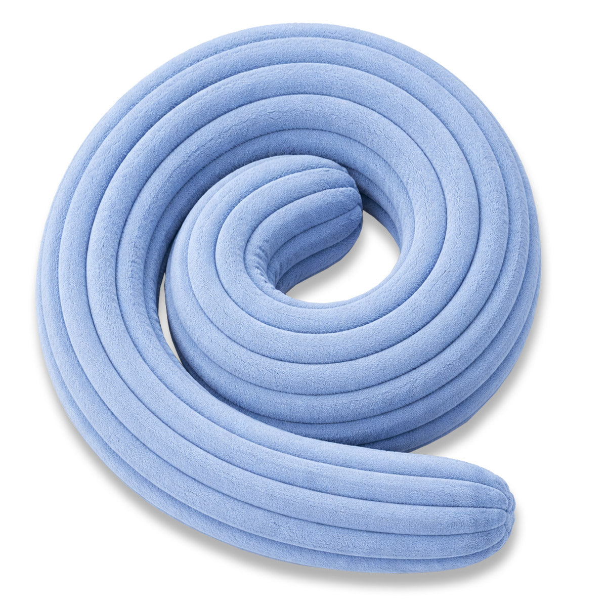 LEANBE Bettschlange Stillkissen – Vielseitiges Seitenschläferkissen 150 cm Blau Plüsch