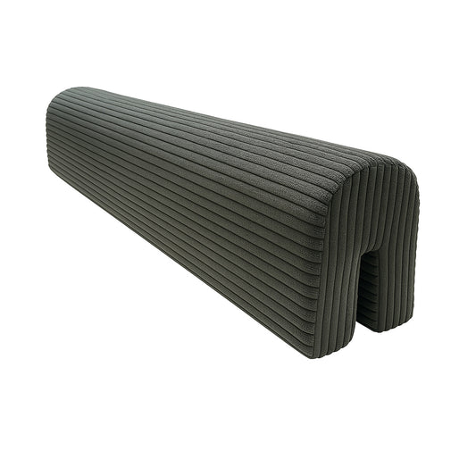 Bettkantenschutz für Babybett – Grau Cord