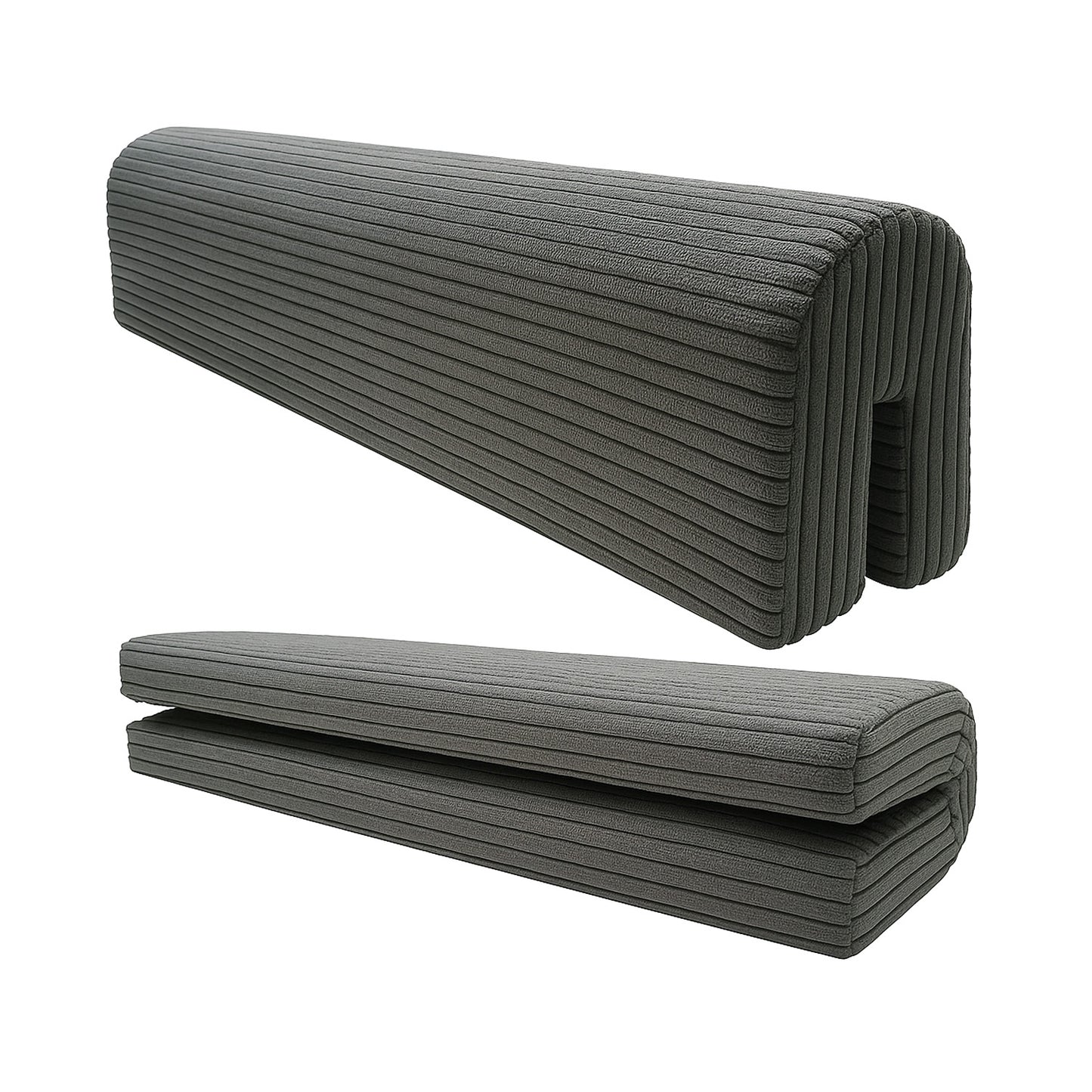 Bettkantenschutz für Babybett – Grau Cord