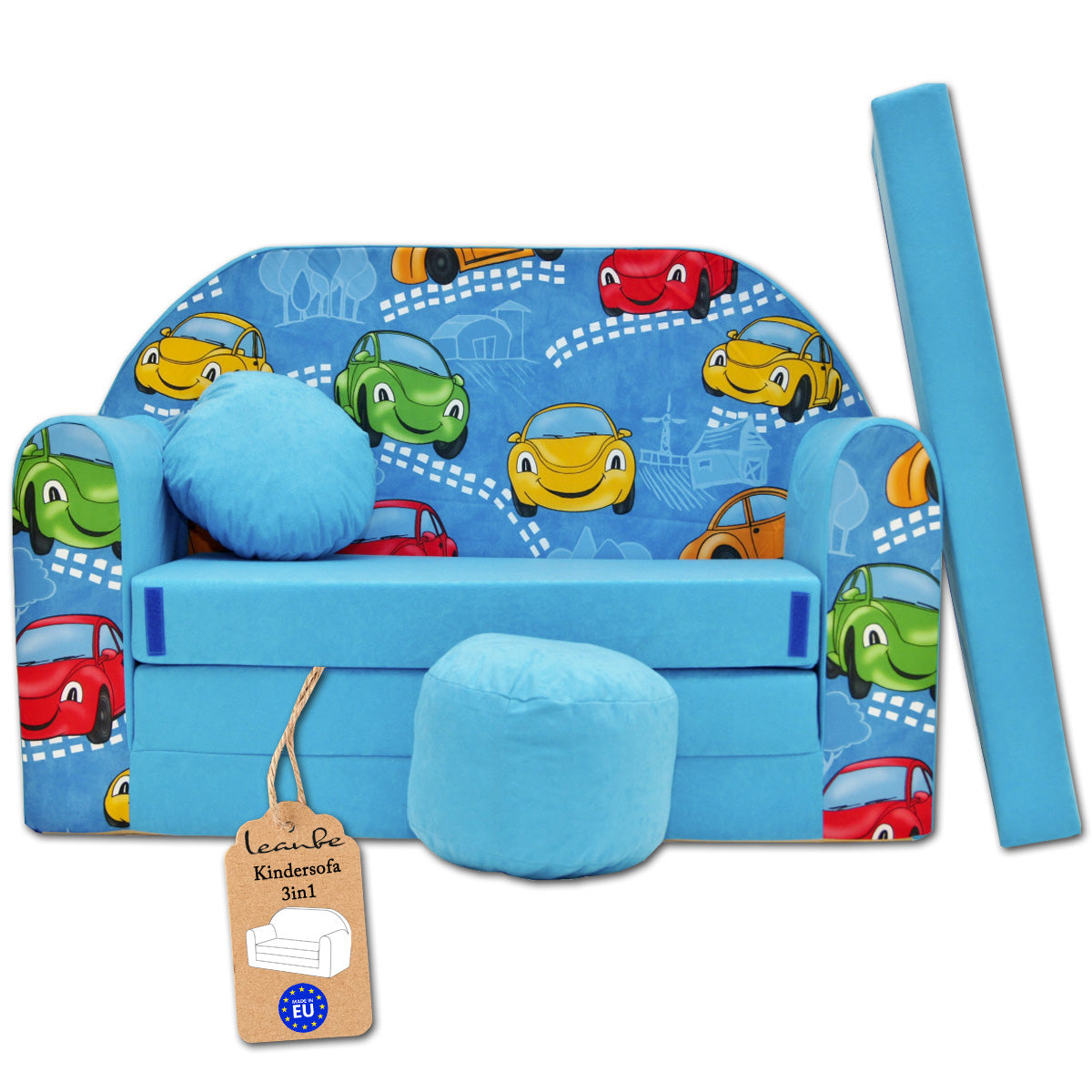 Kindersofa 3in1 – Spielsofa & Schlafsofa für Kinder B11