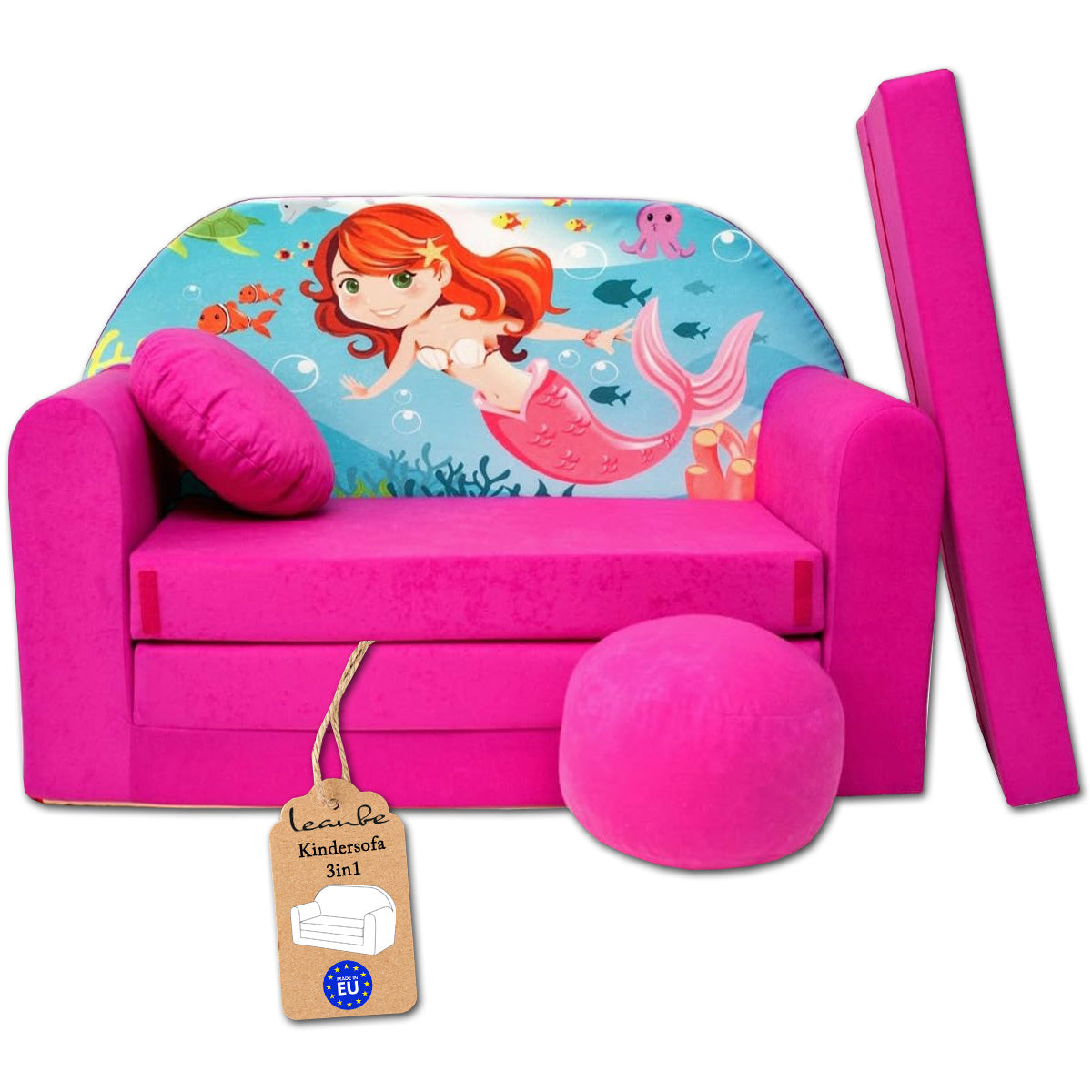Kindersofa 3in1 – Spielsofa & Schlafsofa für Kinder H4