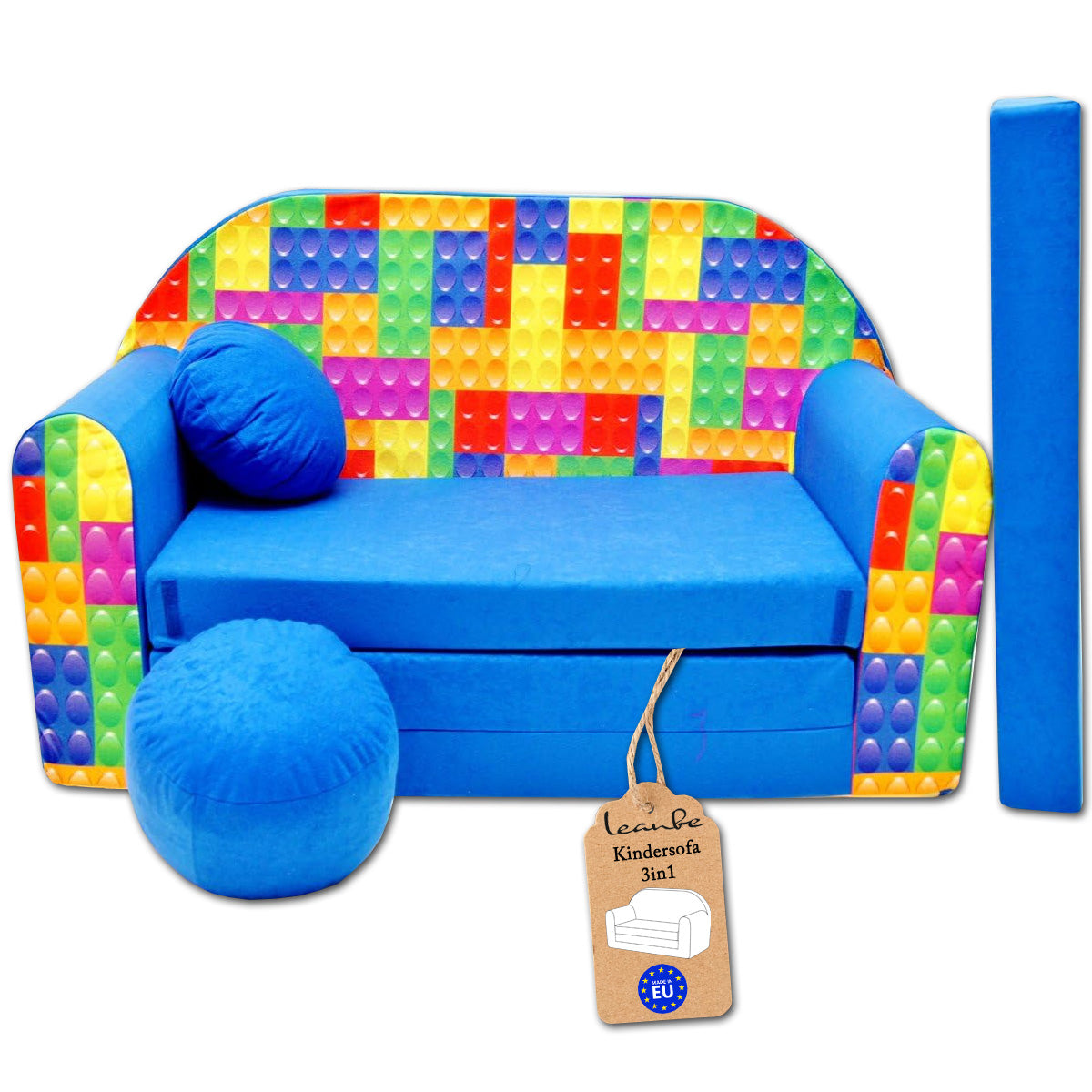 Kindersofa 3in1 – Spielsofa & Schlafsofa für Kinder C32