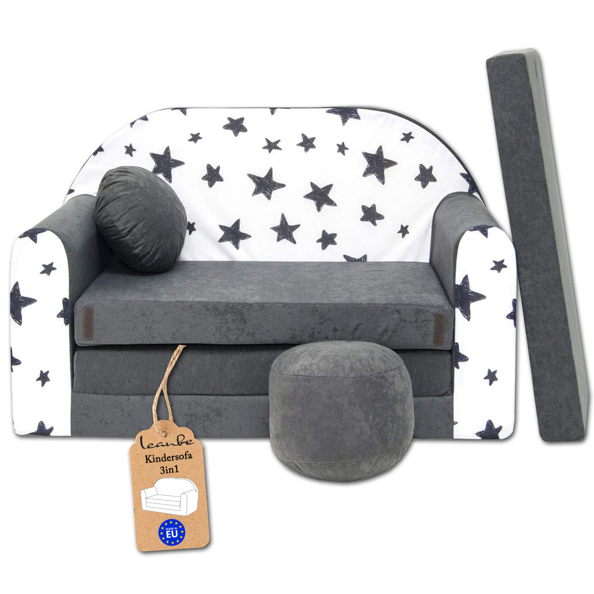 Kindersofa 3in1 – Spielsofa & Schlafsofa für Kinder AC1