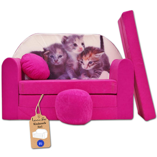 Kindersofa 3in1 – Spielsofa & Schlafsofa für Kinder H6
