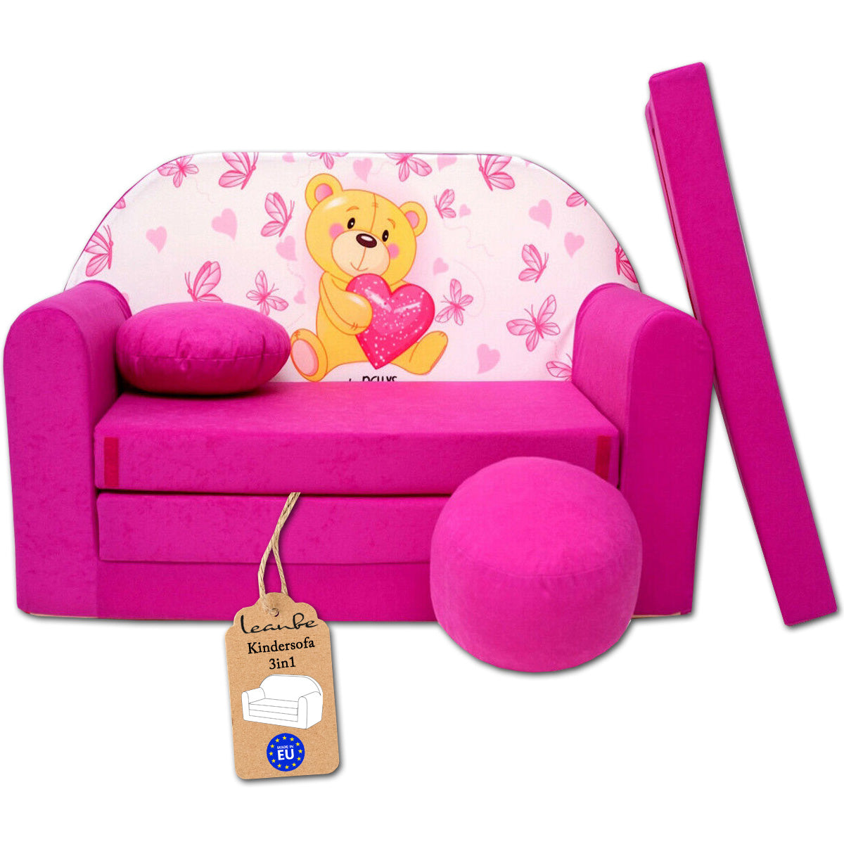 Kindersofa 3in1 – Spielsofa & Schlafsofa für Kinder H3