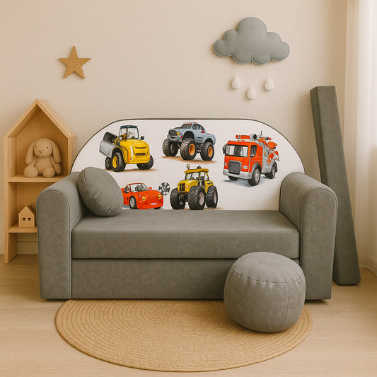 LEANBE Kindersofa 3-in-1 – Multifunktionales Spiel- und Schlafsofa für Kinderzimmer A14