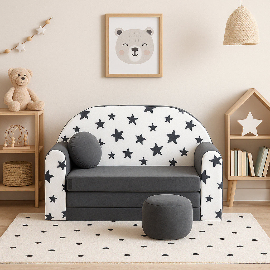 Kindersofa 3in1 – Spielsofa & Schlafsofa für Kinder AC1