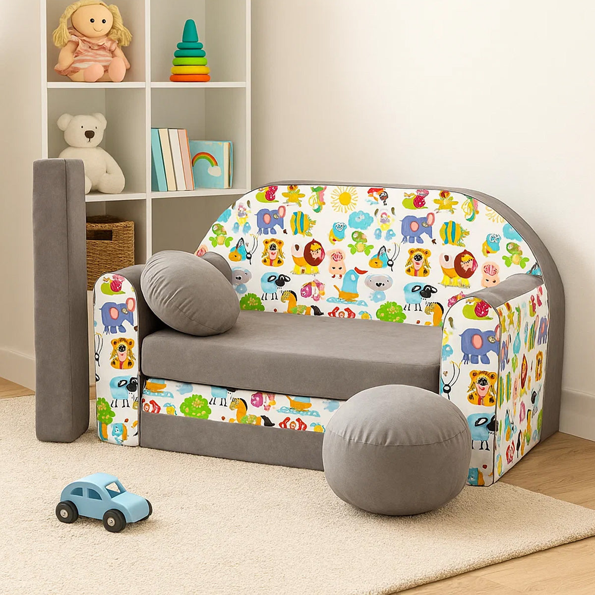 Kindersofa 3in1 – Spielsofa & Schlafsofa für Kinder A5