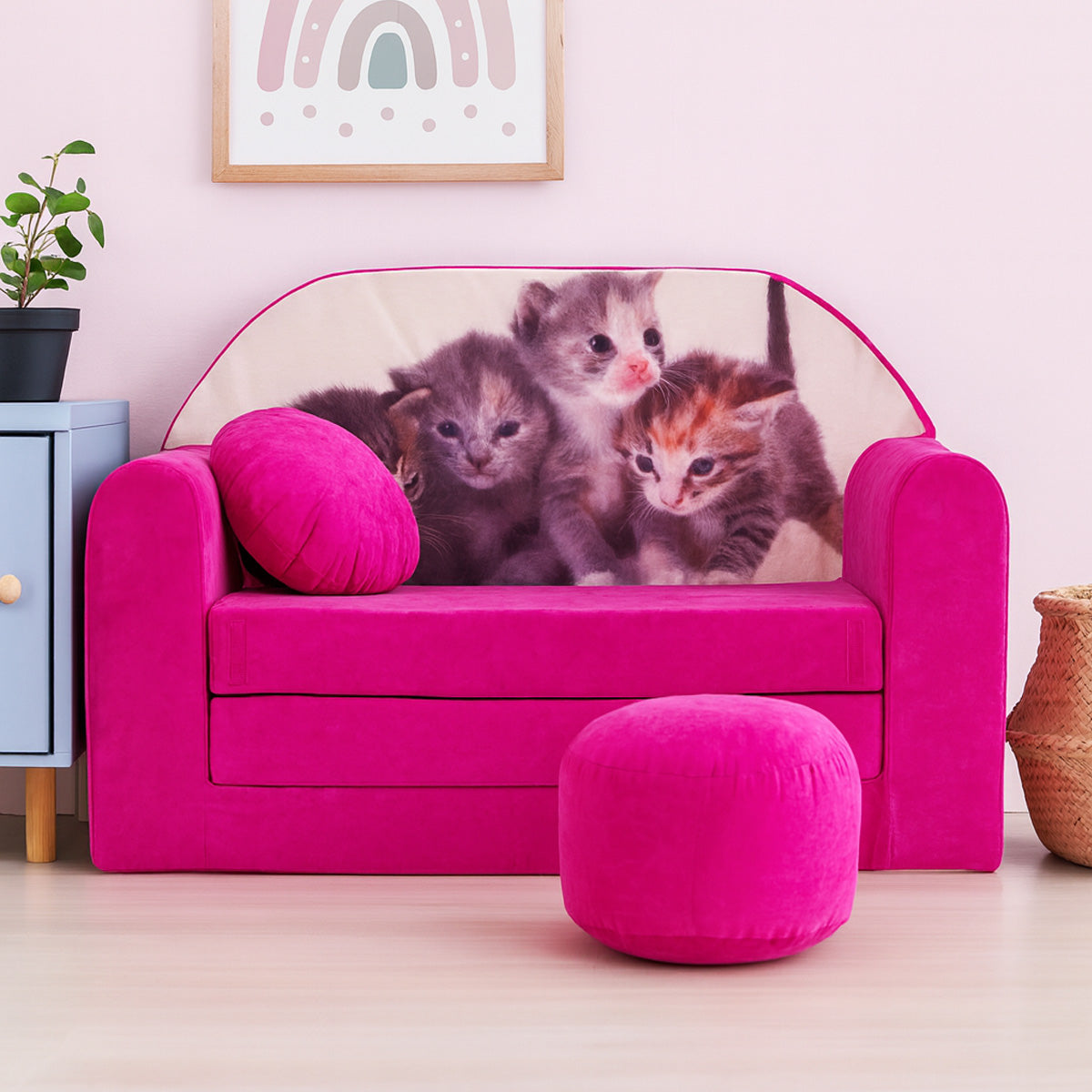 Kindersofa 3in1 – Spielsofa & Schlafsofa für Kinder H6