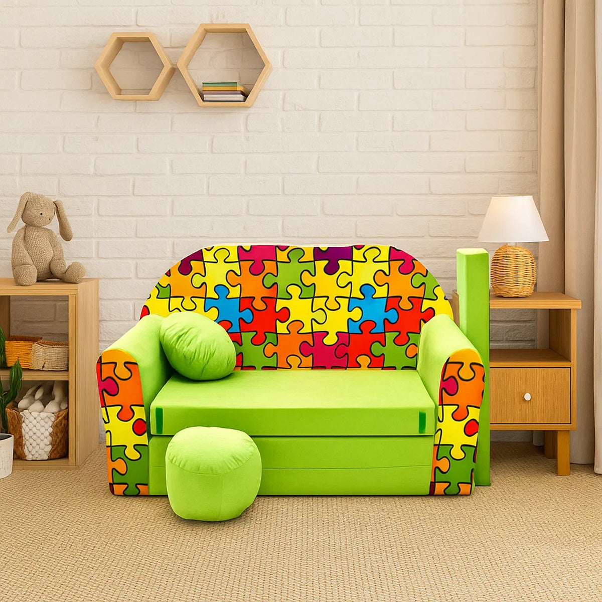 Kindersofa 3in1 – Spielsofa & Schlafsofa für Kinder Z34