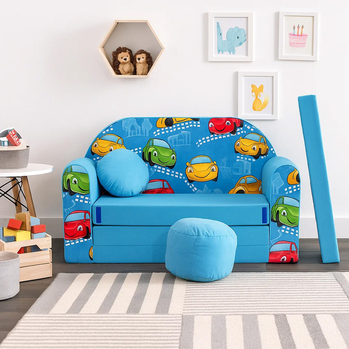 Kindersofa 3in1 – Spielsofa & Schlafsofa für Kinder B11