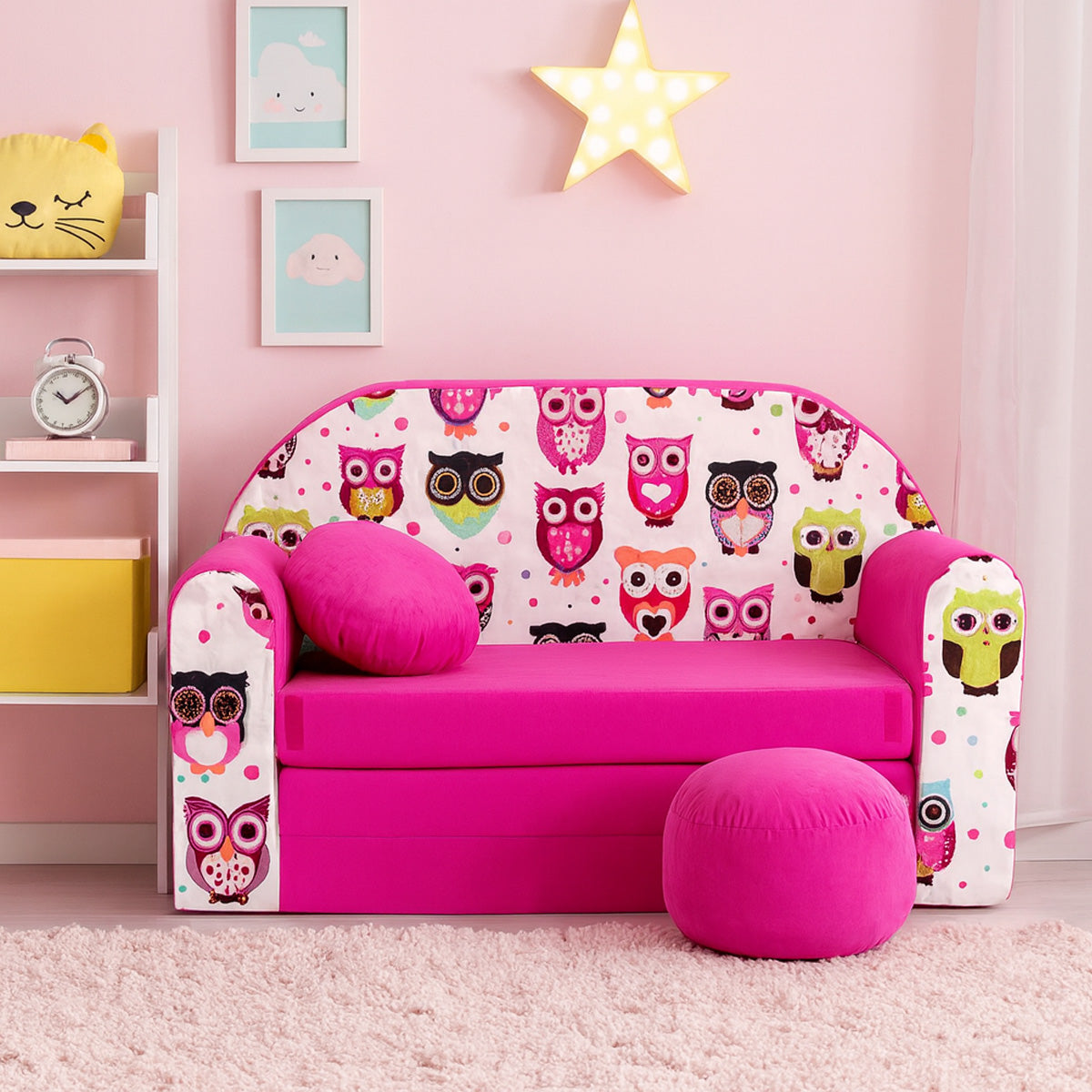 Kindersofa 3in1 – Spielsofa & Schlafsofa für Kinder H17