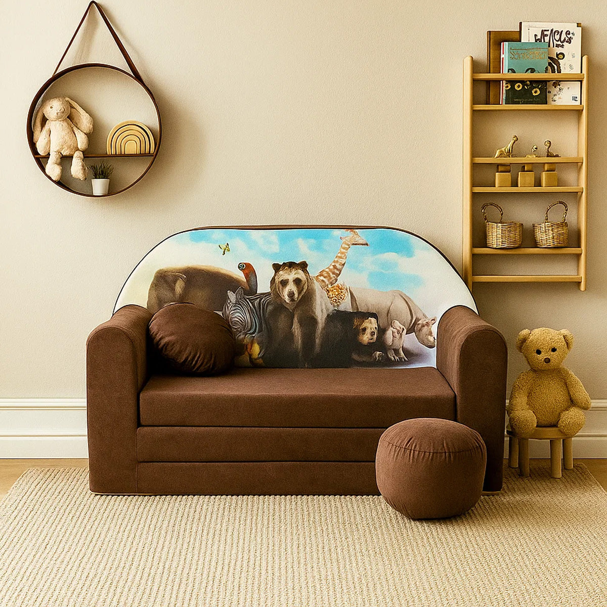 Kindersofa 3in1 – Spielsofa & Schlafsofa für Kinder K8