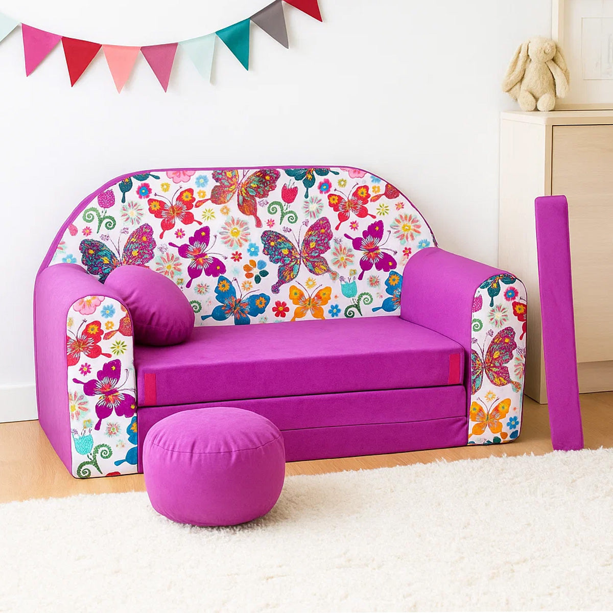 Kindersofa 3in1 – Spielsofa & Schlafsofa für Kinder M33