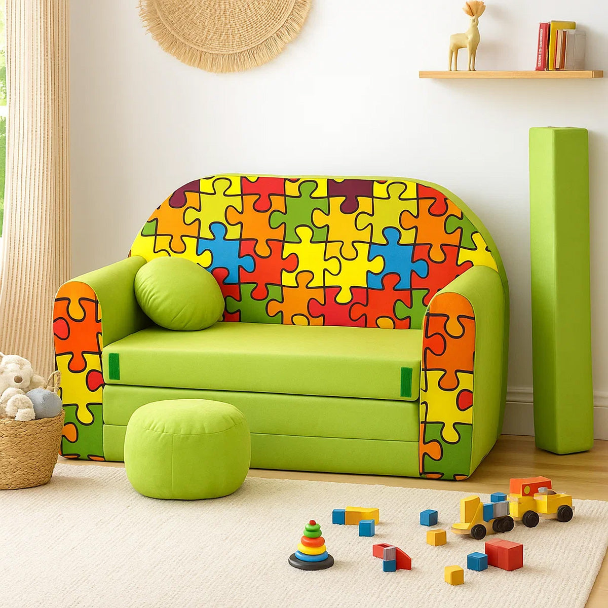 Kindersofa 3in1 – Spielsofa & Schlafsofa für Kinder Z34