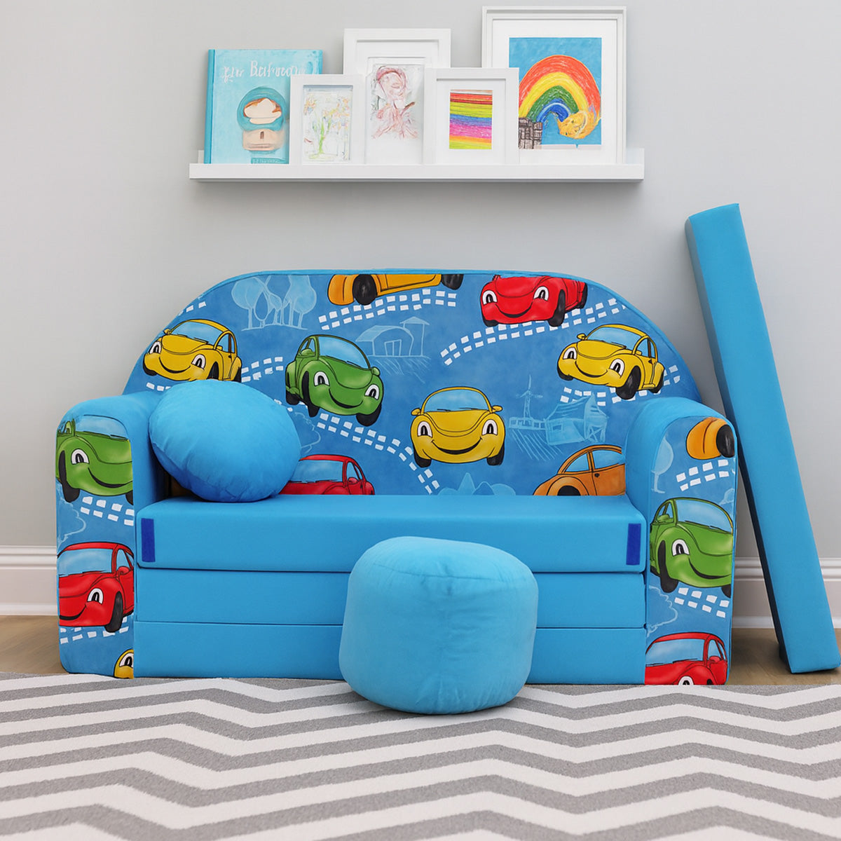 Kindersofa 3in1 – Spielsofa & Schlafsofa für Kinder B11