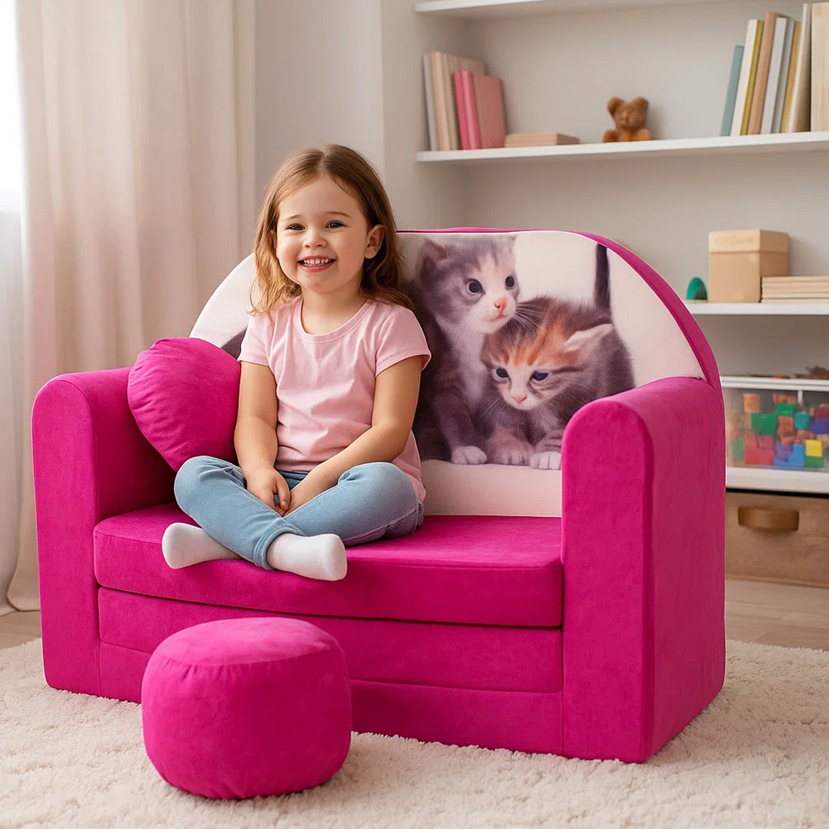 Kindersofa 3in1 – Spielsofa & Schlafsofa für Kinder H6
