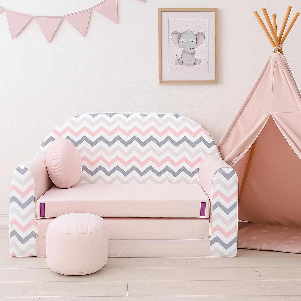 Kindersofa 3in1 – Spielsofa & Schlafsofa für Kinder HJ1