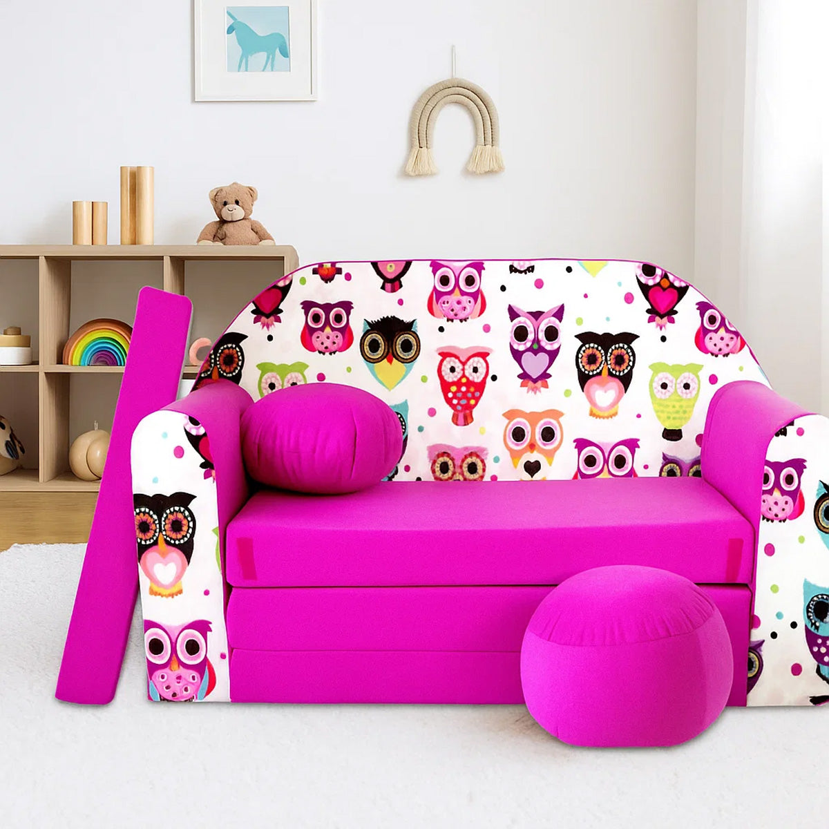 Kindersofa 3in1 – Spielsofa & Schlafsofa für Kinder H17