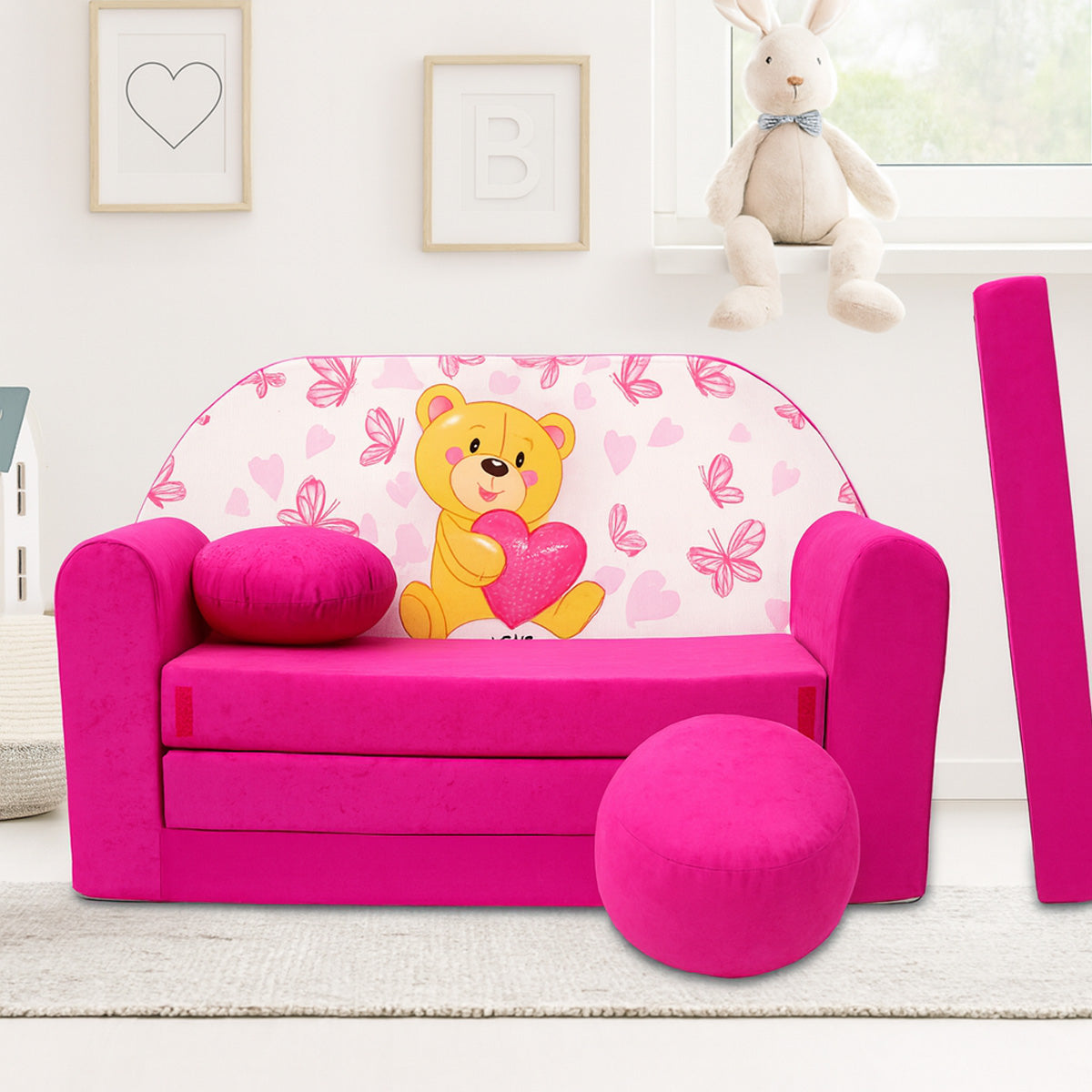 Kindersofa 3in1 – Spielsofa & Schlafsofa für Kinder H3