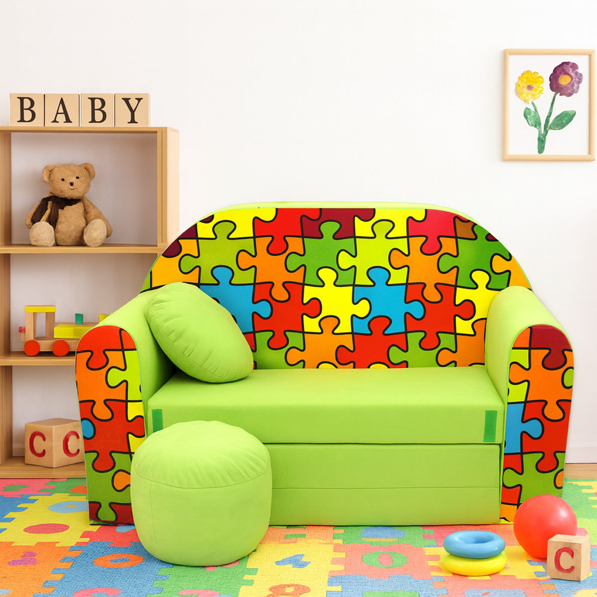 Kindersofa 3in1 – Spielsofa & Schlafsofa für Kinder Z34