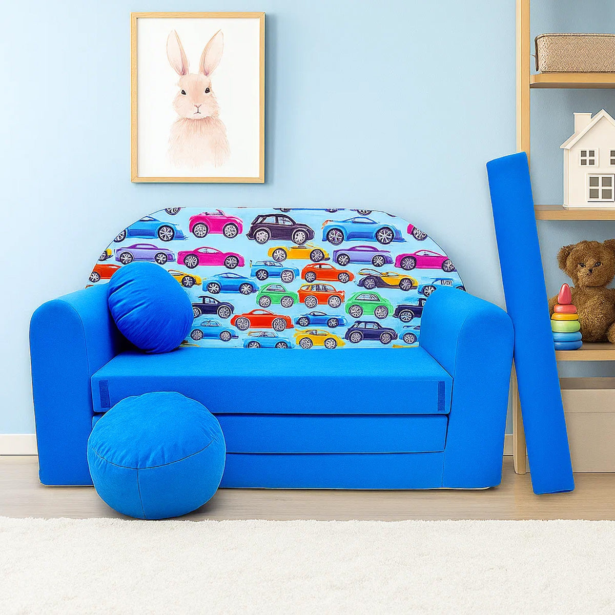 Kindersofa 3in1 – Spielsofa & Schlafsofa für Kinder C21