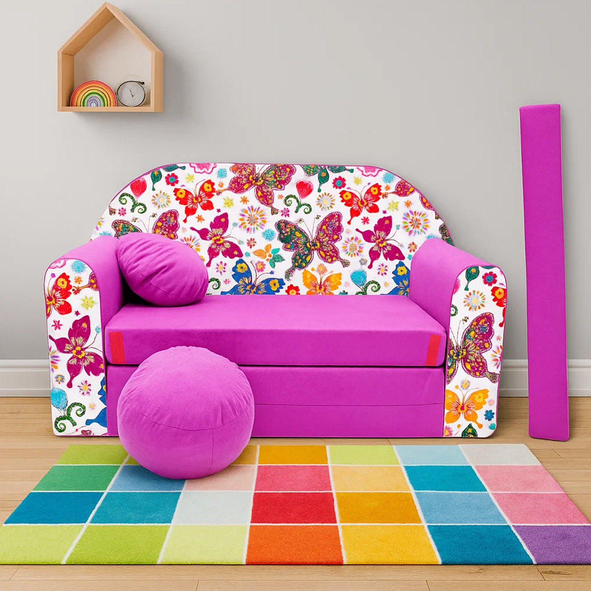 Kindersofa 3in1 – Spielsofa & Schlafsofa für Kinder M33